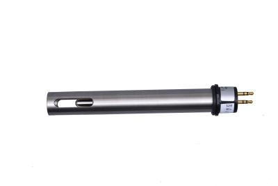 Horiba LAQUA 300‑2C2C Edelstahl‑Sensor vorne, silberner zylindrischer Messkopf